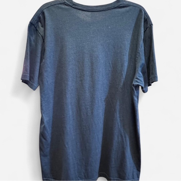 Blue Graphic Tee with Fun Cartoon Design - Picture 3 of 4